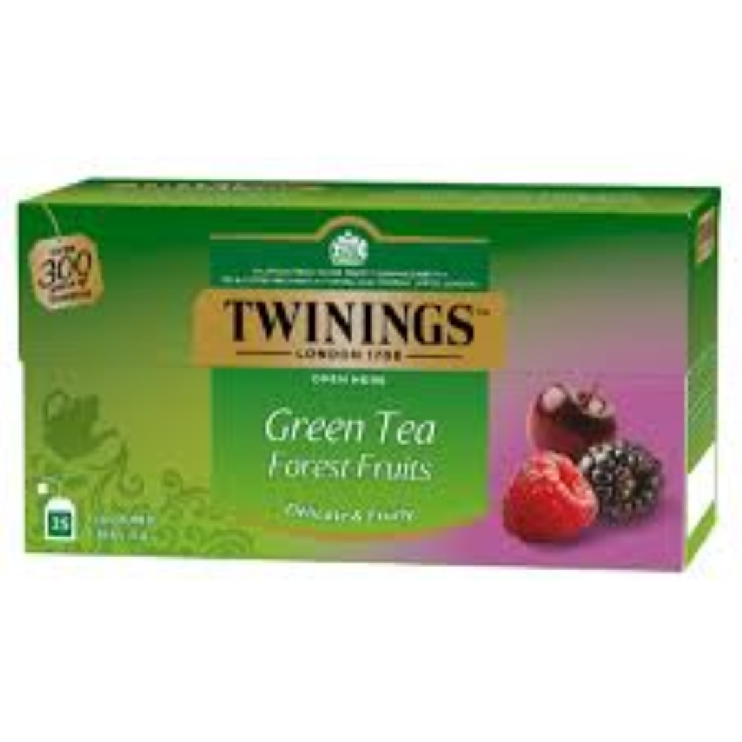 TWININGS GREEN TEA & FOREST FRUIT 25'S